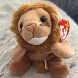 Ty Plush Lion Toy - Brown Roary 1996